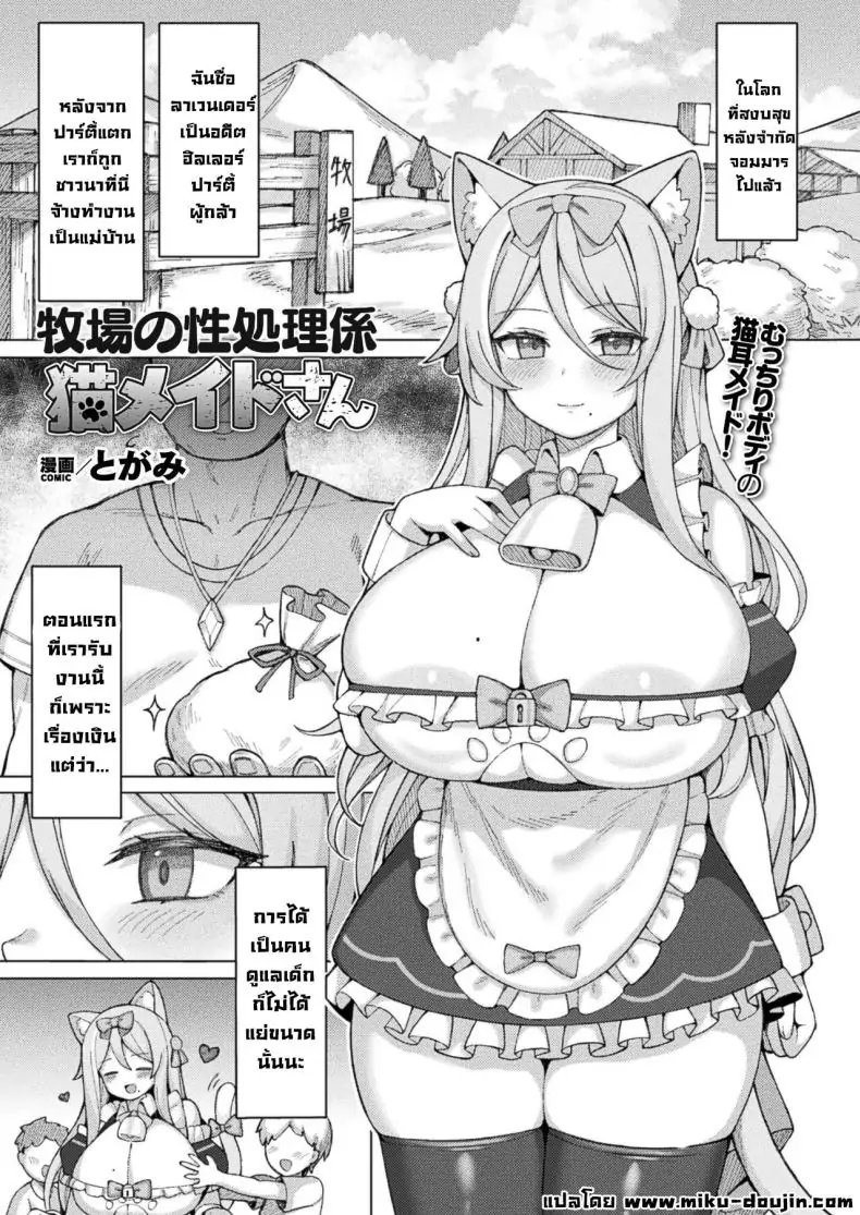 [Togami] Bokujou no Seishori-gakiri Neko Maid-san Cat Maid Taking Care of Sexual Needs at the Ranch